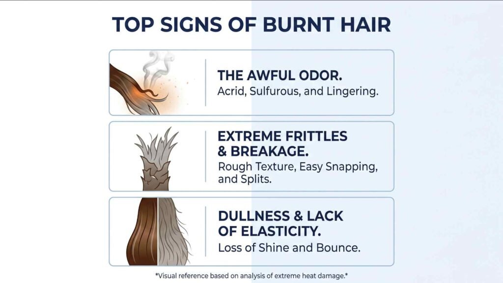 Signs of Burnt Hair & How to Fix It