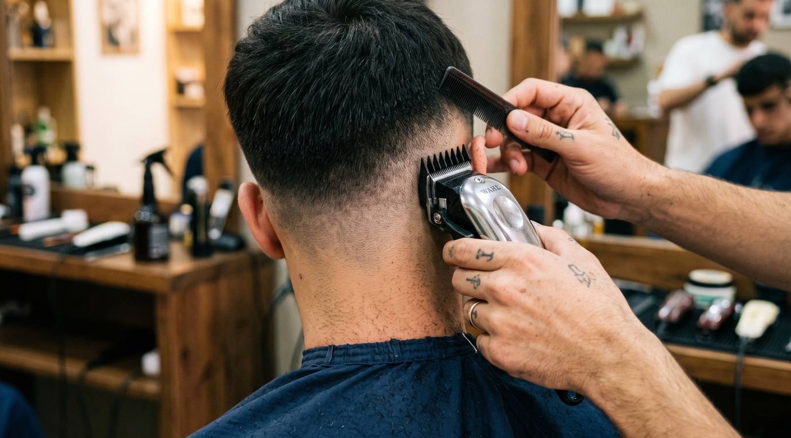 corte fade - Luna Barber & Beauty