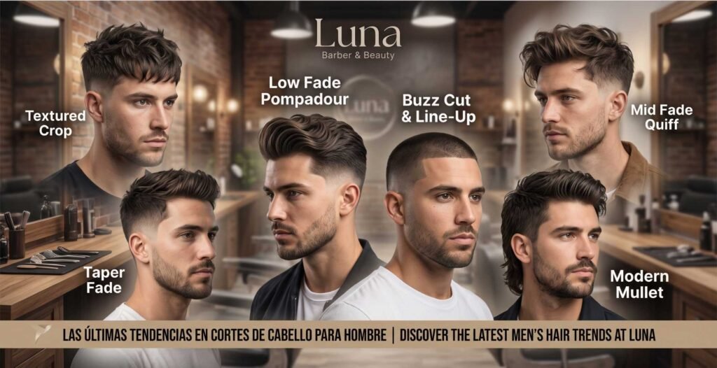Tendencias en Cortes de Cabello Masculino: Estilos, Técnica y Acabado